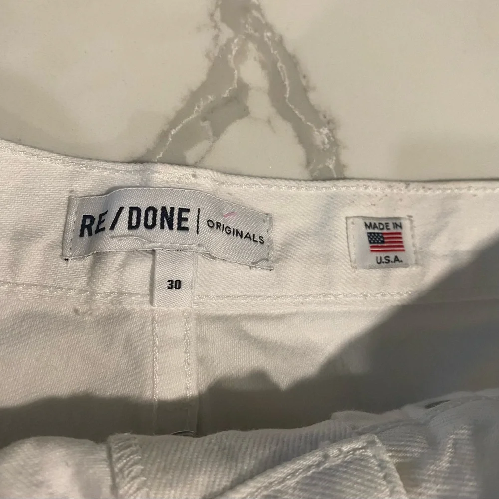 RE/DONE x Revolve Indigo The Short Shorts Size 30